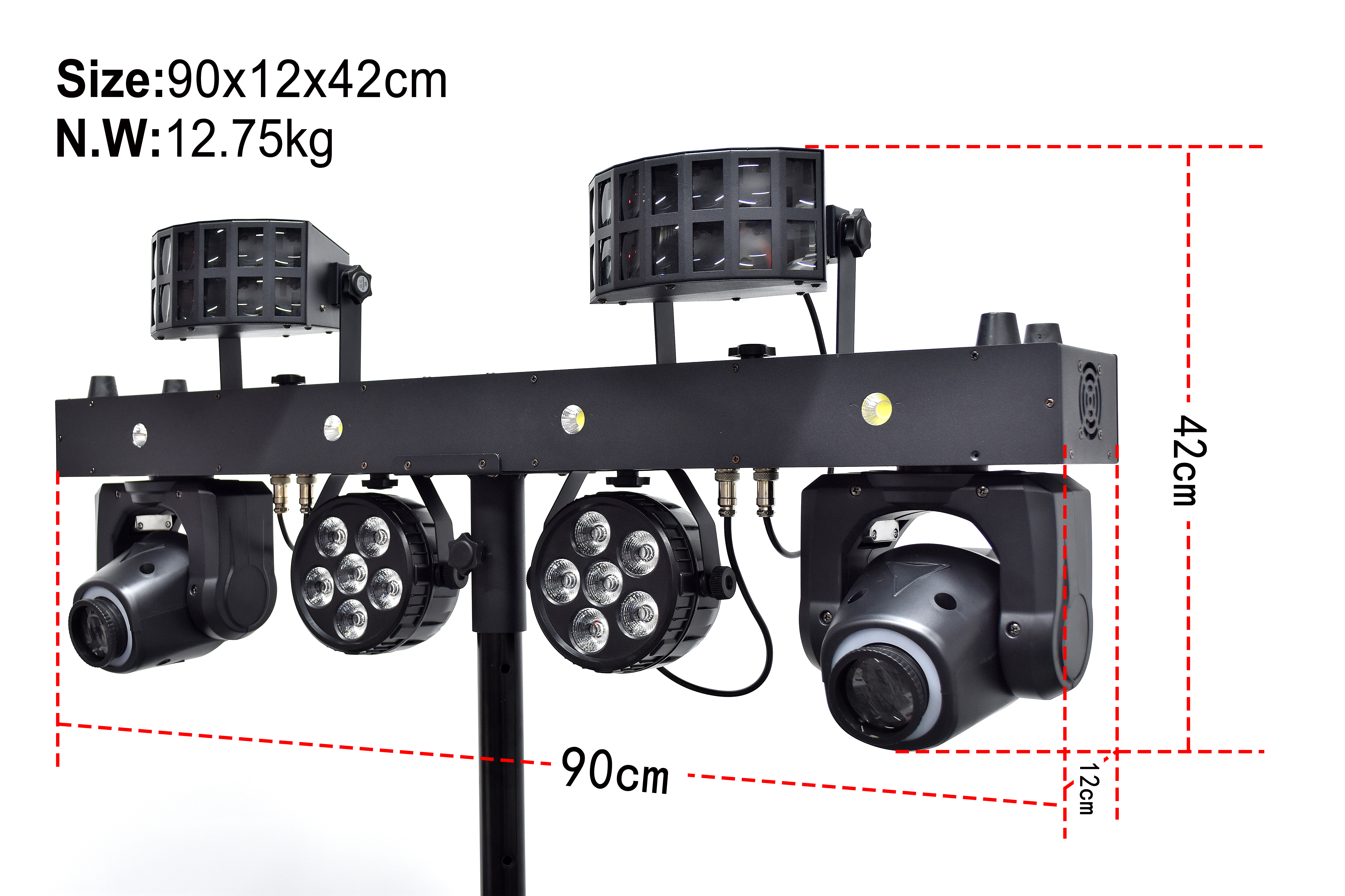 Profesional Par Beam cabeza móvil Dj luces de discoteca escenario con soporte