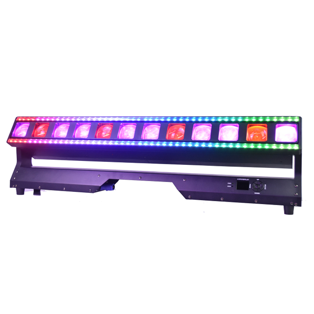 12pcs 40W RGBW Zoom Pixel Beam Moving Head Bar Luz para evento FD-BP1240A