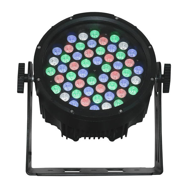 Profesional 54pcs 3W Dmx controlador impermeable al aire libre etapa Par luz 