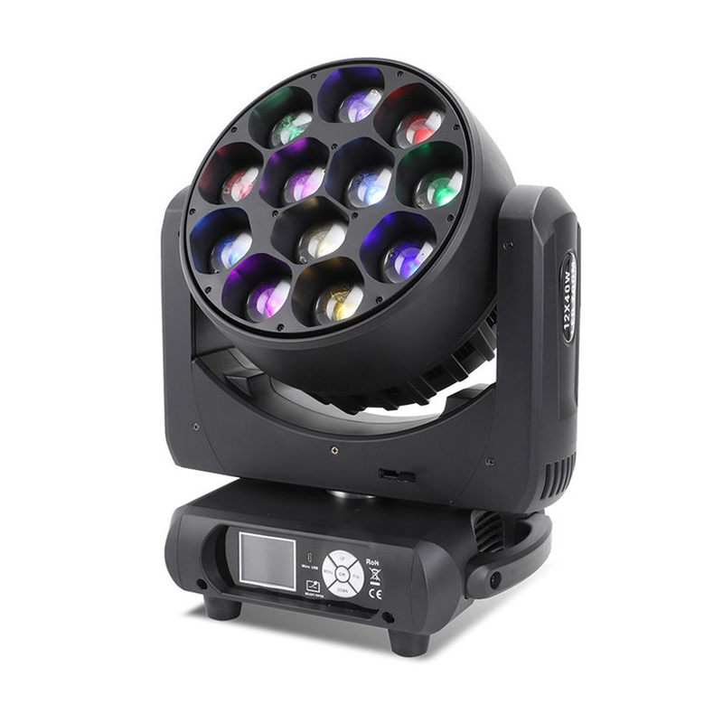 12x40W llevó la mini luz principal móvil del lavado para la demostración de la etapa FD-LM1240