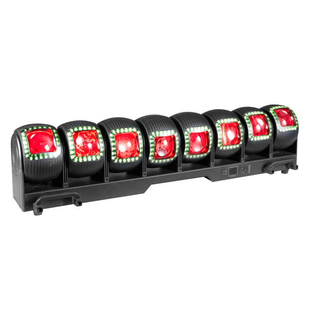 NUEVO Barra de viga de píxeles de 8*80W Luz de cabeza en movimiento con anillo LED para Events Club FD-BP880
