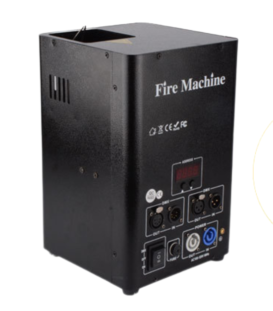 Máquina de llama de color de dos cabezales de rendimiento de 300 W FD-FIRE300