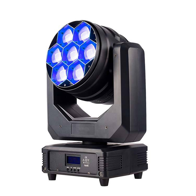 7x40W Zoom RGBW LED Zoom Wash Stage Luz principal móvil FD-LM740