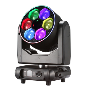 6pcs 60W Bee Eye Rgbw Zoom Wash 8w Pixel láser cabezal en movimiento FD-LML660