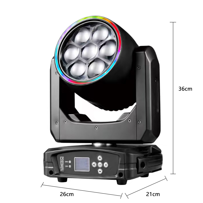 7x40W Bee Eye LED Moving Light Small Zoom Laving Head FD-LM740B