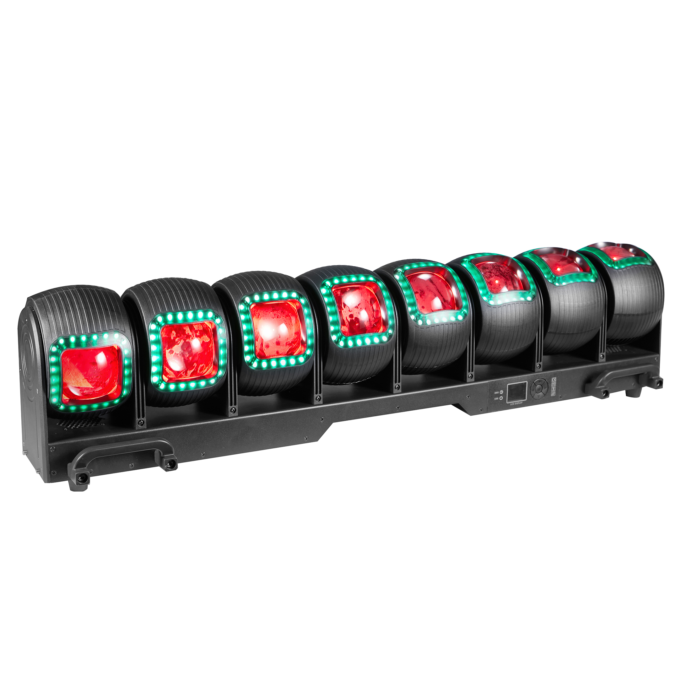 NUEVO Barra de viga de píxeles de 8*80W Luz de cabeza en movimiento con anillo LED para Events Club FD-BP880