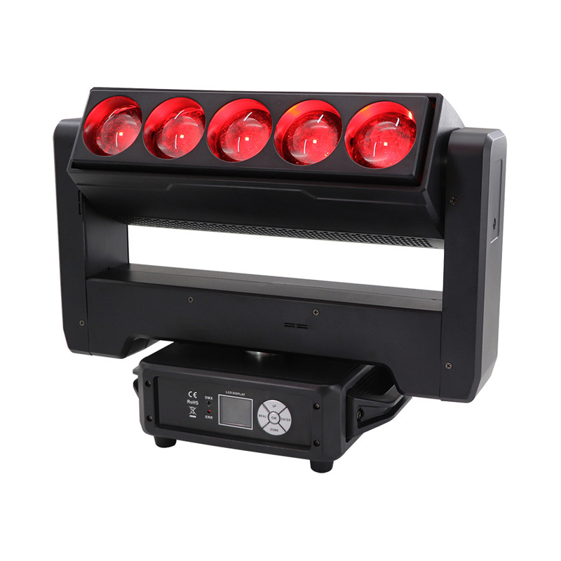 5pcs 60W RGBW Zoom Matriz de teñido Luz estroboscópica de color FD-B560 