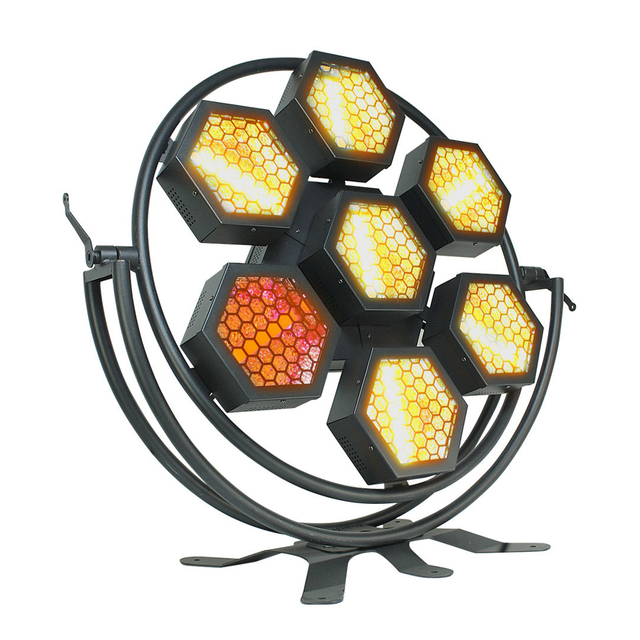 Luz estroboscópica 7x100w Rgb Wash Effect Retro Stage Light para Party Disco Club FD-R7100