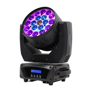 Zoom 19pcs 15w Lavado de cabeza móvil Iluminación RGBW para Disco Club FD-LM1915